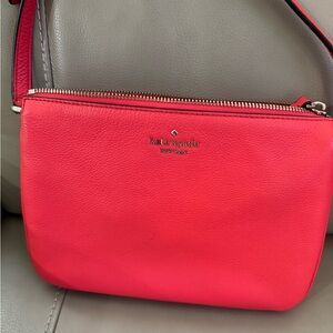 Kate Spade Red Crossbody Bag with Sleek Design
